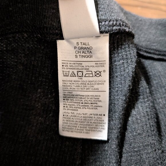 Old Navy waffle pajama PJ leggings grey trees size small tall - Picture 7 of 11